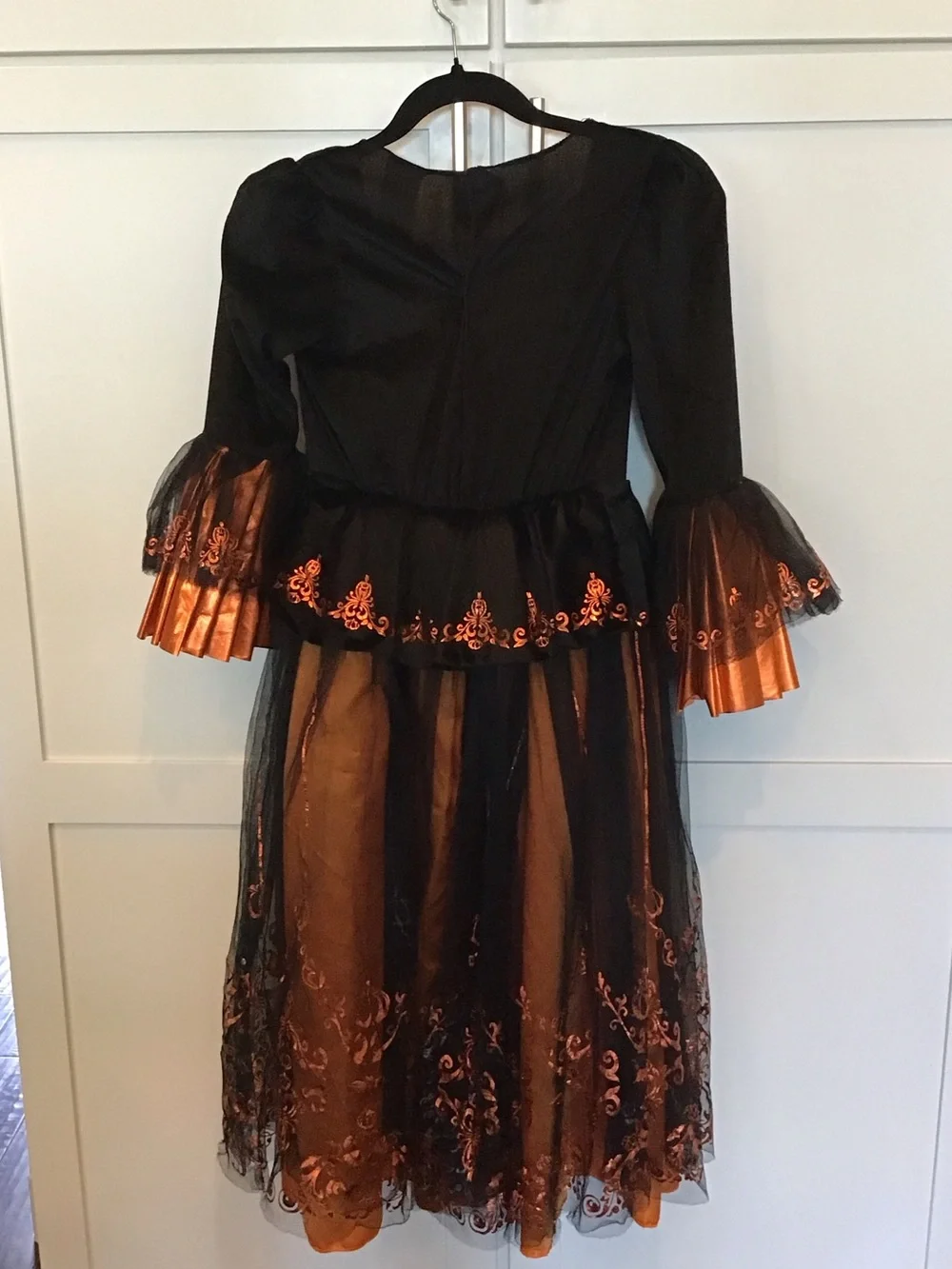 Target Black and Orange Girls Halloween Witch Dress Costume